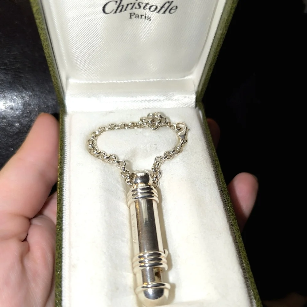 Christofle Keychain Sterling Silver Vallet Keyring